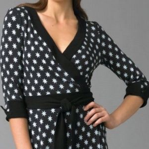 Diane Von Furstenberg Lucky Star Silk Wrap Dress